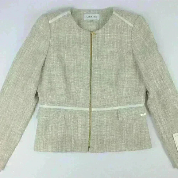 Calvin Klein Jackets & Blazers - Calvin Klein Womens 10P Zip-Front Jacket NWT $139